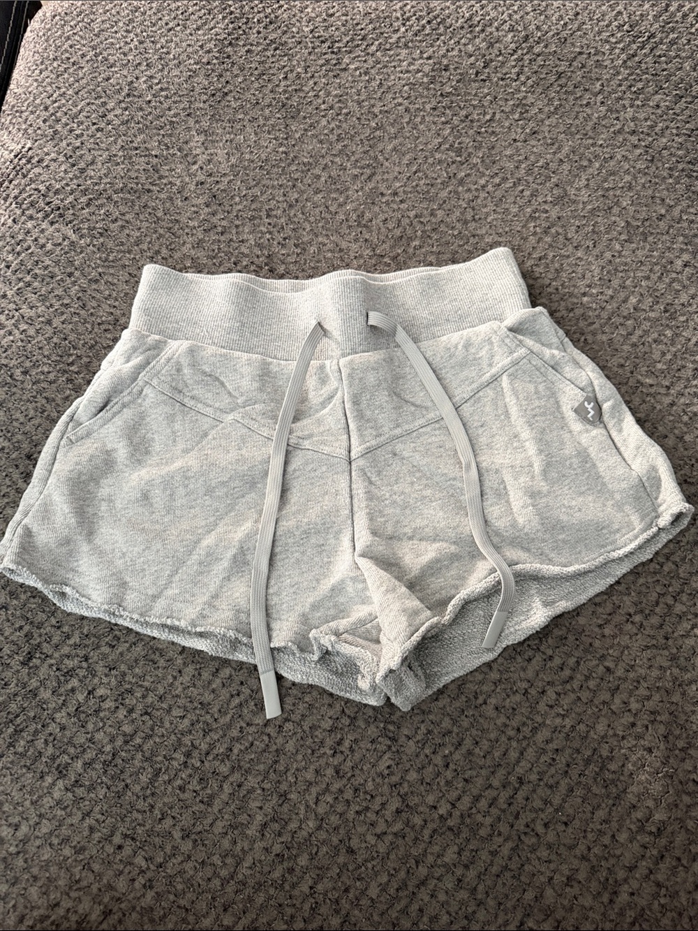 JoyLab Heather Gray Terry Athletic Lounge Shorts with Drawstring